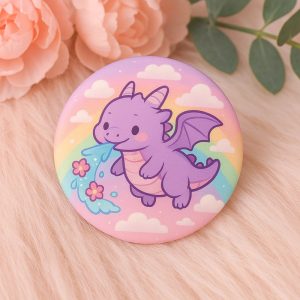 Przypinka - Smok 💜